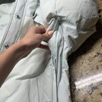 Free People ski jacket light green winter thick warm waterproof zip up with hood Photo 4