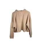 Aerie Women’s Fleece of Mind Cropped Polo Sweatshirt in Natural Nude Size L Photo 10