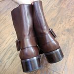 Donald J Pliner • Donata 2 ankle boots brown leather buckle strap moto Size 7.5 Photo 9