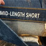 J.Crew NWT Mid Length Denim Jean Shorts Raw Hem Size 24 Photo 4