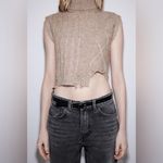 ZARA  embellished crop knit vest size S NWT Photo 1