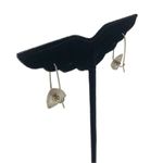 VTG Lewis & Heubner Sterling Silver Triangle Drop Kinetic Earrings Photo 3