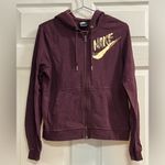 Nike  Women’s Maroon Full Zip Hooded with Pockets - Size Small - VGUC Photo 0