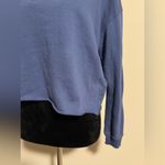 Disney NWOT Blue and White Stitch Ohana Graphic Sweater crop top style Size XL Photo 4