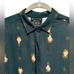 Johnny Was  Scofield Oversized Button Down Blouse S 29” p2p Black $225 NWT Photo 6