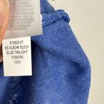 Banana Republic  Blue 100% Linen Elbow T-Shirt Essential Sustainable Women’s Sz L Photo 6