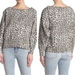 Good American NEW  Cheetah Print Pullover Sweatshirt Photo 2