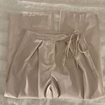 SheIn High Waist Plicated Detail Knot Side Wide Leg Pant Photo 4