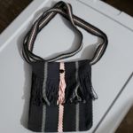 Crocheted shoulder bag. (#695) Black Photo 1