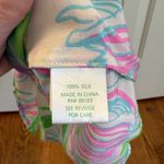 Lilly Pulitzer  Houston Top Ring the Bellboy Silk Sleeveless Tulips Pink Green XS Photo 3