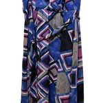 Lane Bryant Ladies Purple Multi-Color Belted Knee Length Stylish Dress SZ 24/26 Photo 3