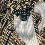 Liver Pool gold and navy Bohemian print sleeveless blouse Photo 7