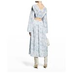 Vince NWT Dahlia Long Sleeve Double V-Neck Dress Photo 3