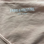 Zadig & Voltaire Top Wanda Short Sleeve Floral T-Shirt Pink White Size US Small Photo 8