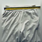 Uniqlo NWOT  cream velour set crew sweatshirt wide leg elastic waist pants L Photo 8