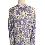 Free People  - Love Letter Floral Tunic Top Blue White Sz S Photo 4