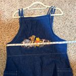 Disney Vintage The  Store Denim Strappy Maxi Dress Embroidered Winnie the Pooh L Photo 12