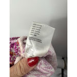 Anthropologie  Smocked Waist Floral Jogger Pants Pink Purple Leaf Print Boho L Photo 7