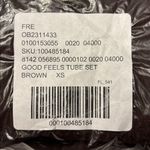 Free People NEW! Good Feels Tube Set XS X-SMALL Brown Maxi Skirt Strapless Top Photo 3