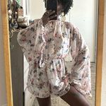 H&M  Floral Bell Sleeve Romper Photo 2