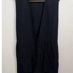 3.1 Phillip Lim  Black Wool Sleeveless V Neck Midi Dress Quiet Luxury Minimalist Photo 0