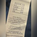 Nautical Blue and White Striped One Piece Swimsuit Size 12 Photo 4