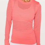 Lululemon  breeze by long sleeve shirt in light coral size 8 Photo 0