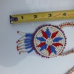 Seed Bead Colorful Necklace, 22" Length, Large BOHO Southwest Style Jewelry Red Photo 3