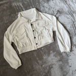 Urban Outfitters White  Corduroy Jacket Photo 0