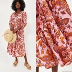 NWT Tuckernuck Sunset Chintz Salty Paloma Cattan Maxi Dress Sz L Pink Size L Photo 1