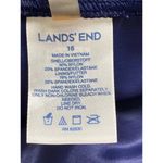 Lands End Polka Dot High Neck Tankini Swim Skirt Set 16 Top Size 16D Blue White Photo 7