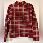 Christopher & Banks Vintage Red Plaid Women's Full Zip Blazer Jacket Size Large Photo 3