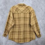 Jones New York  Yellow Plaid Flannel Western Urban 90s Skater Grunge Shirt 6 Photo 1