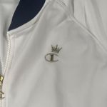 Champion  Track Jacket Womens Large White Life Crown C Logo Full Zip Track Jacket Photo 3