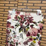 ZARA  White Floral Dress Pants Size 8‎ Photo 4