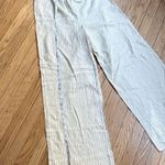 We Wore What Tie Waist Cream Wide Leg linen blend Pants size xs Photo 4