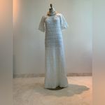 Handmade Boho  White  Crocheted Mexican Vintage Dress NWOT  SZ Small Photo 6