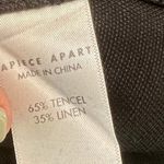 Apiece Apart  Mini Shift Dress Balloon Sleeve V-Neck Linen Tencel‎ Black Size 2 Photo 10