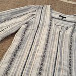 Drew  Anthropologie Flowy Bell Sleeve Top Medium Stipe Photo 3