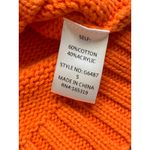 Day + Moon Orange and White Gameday short sleeve cropped Sweater, size small Photo 4