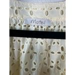 Motel Rocks  Cream Eyelet Lace Long Sleeve Tunic Blouse Size Medium Photo 1
