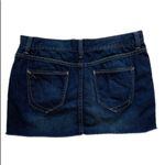Paper Denim & Cloth Skirt Vanessa Dark Wash Distressed Jean Mini Skirt Size 28 Photo 5