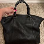 Tory Burch black pebble leather bombe satchel Photo 6