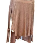Free People ventura long sleeve waffle knit boho top size M Photo 1