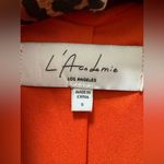 L'Academie  The Fleur Orange Blazer Small Satin Photo 2
