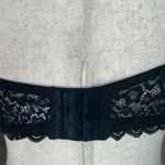 Aerie Auden Wildflower Lace Padded Halter Bralette Black Size XL Photo 4