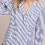 Pilcro and the Letterpress Anthropologie  women’s striped shirt size 00 Photo 0