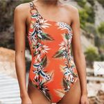 Seafolly NEW  ocean alley one shoulder ring‎ maillot one piece swimsuit, US  10 Photo 3