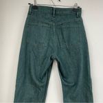 Uniqlo Teal Green High Rise Straight Leg Womens Jeans 23 Denim Colored Zip Fly Photo 9