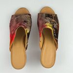 Vero Cuoio Firenze Studio Garbo Ombré Velvet Burnout Slip-On Mule Block Heel Size 9.5 Italy Photo 5